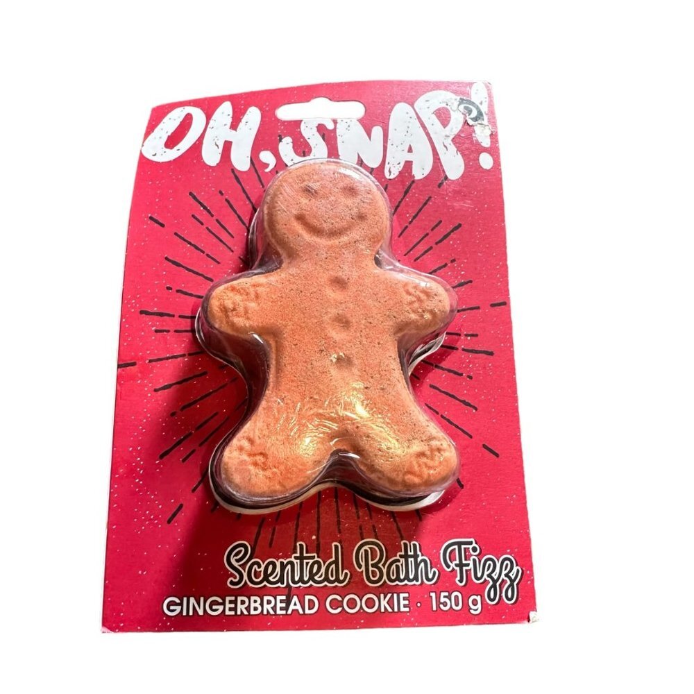My Beauty Spot Oh, Snap! Gingerbread Man Cookie Scented Bath Fizz‎ Bomb 5.2 oz